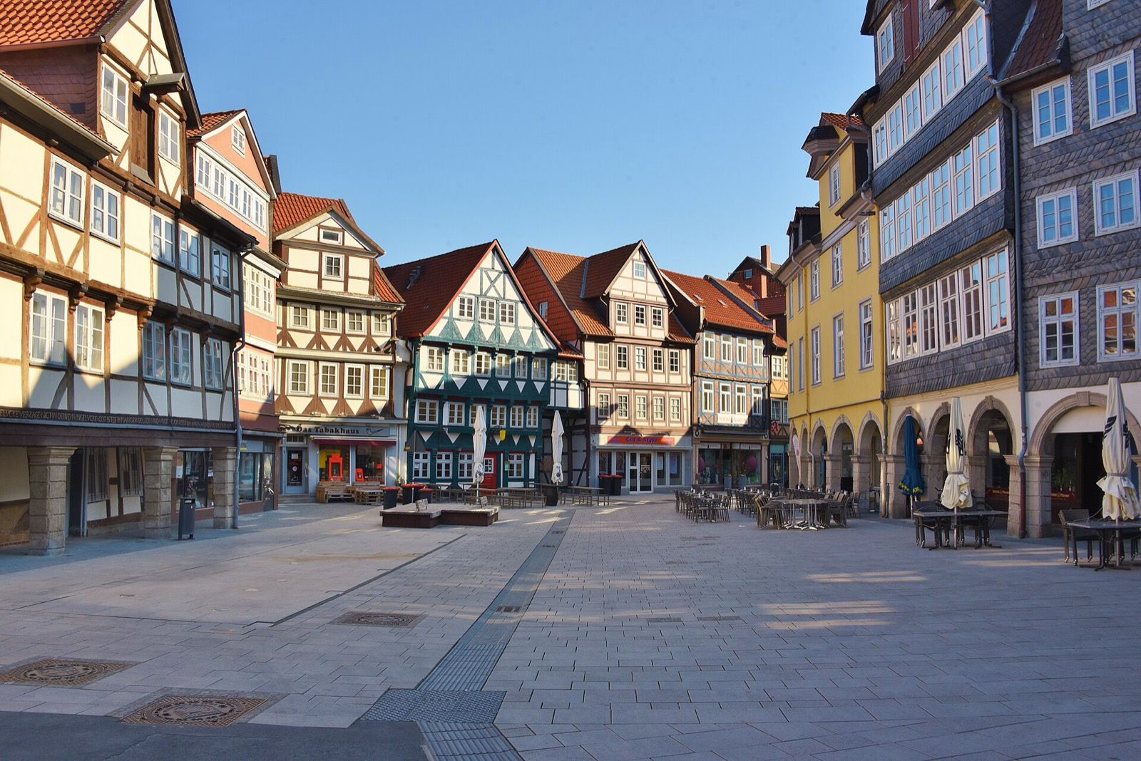 Wolfenbüttel: Fachwerkhäuser an den Krambuden
